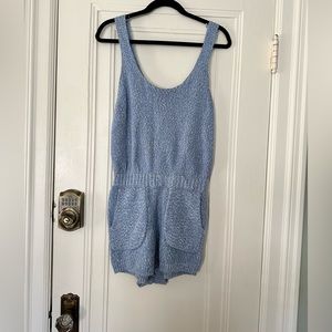Size small super cute Free People knit romper with sweater.. only worn once